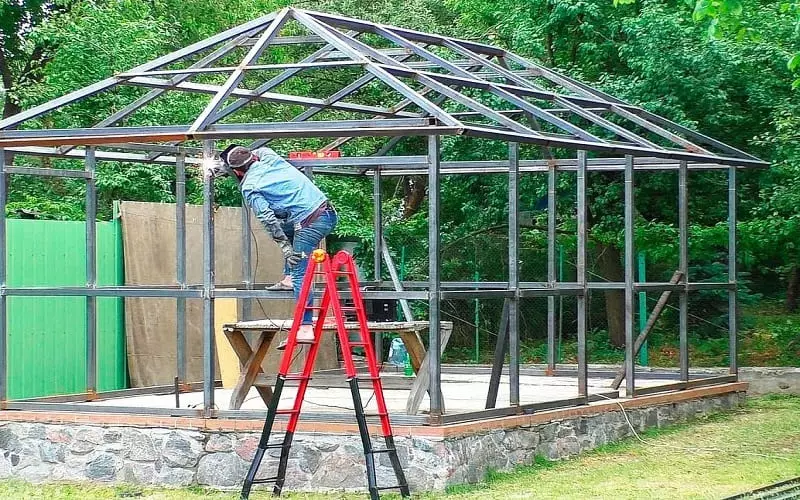 Беседка из профильной трубы